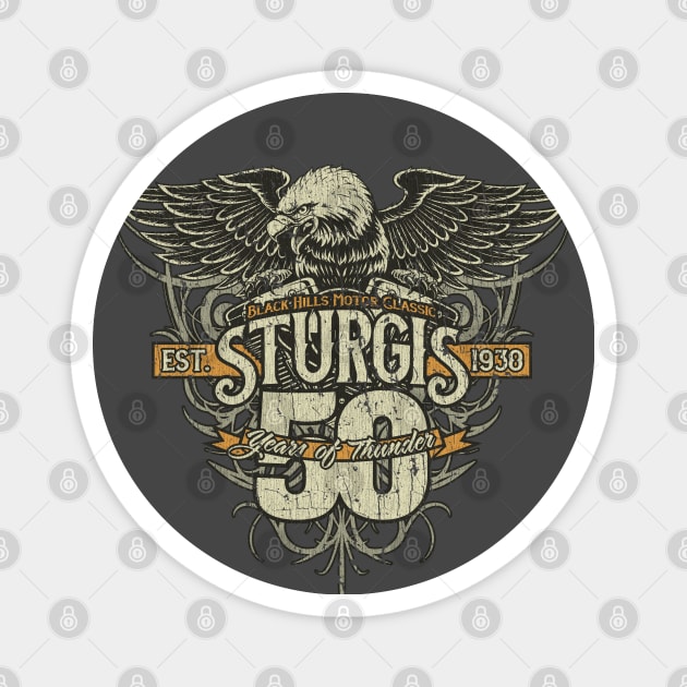 Sturgis 50 Years of Thunder 1990 Magnet by JCD666